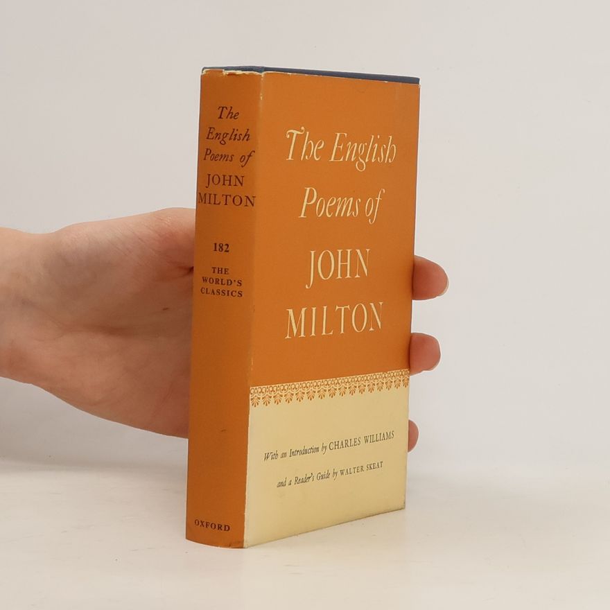 Walter Skeat The English Poems of John Milton
