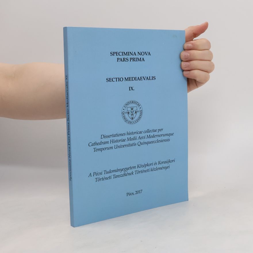 Collectif d'auteurs Specimina Nova Pars Prima Sectio Mediaevalis IX.
