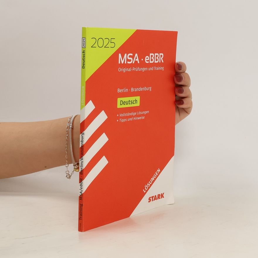 Autorenkollektiv STARK Lösungen zu Original-Prüfungen und Training MSA/eBBR 2025 - Deutsch - Berlin/Brandenburg