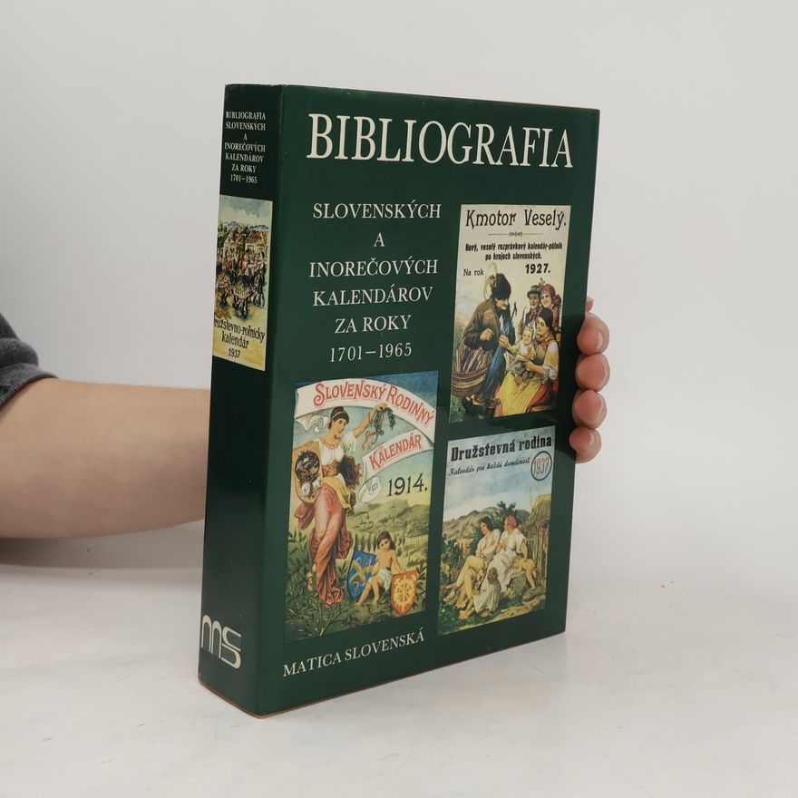 Tatiana Vančová Bibliografia slovenských a inorečových kalendárov za roky 1701-1965