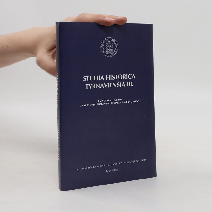 Marta Dobrotková Studia historica Tyrnaviensia