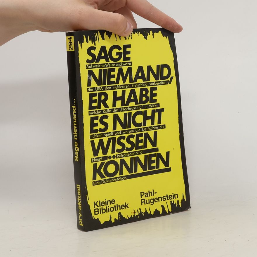 Karl D. Bredthauer Sage niemand, er habe es nicht wissen können
