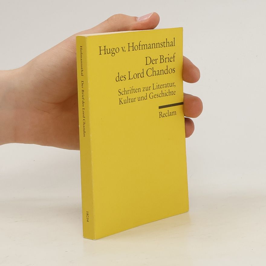 Hugo von Hofmannsthal Der Brief des Lord Chandos