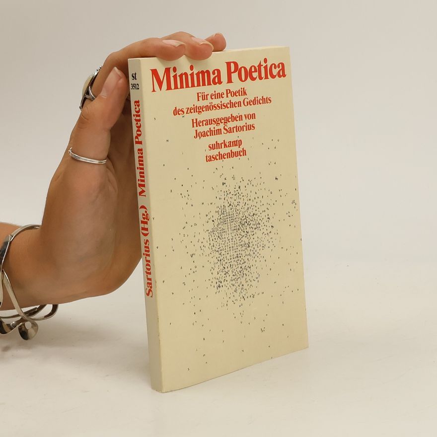 Joachim Sartorius Minima poetica