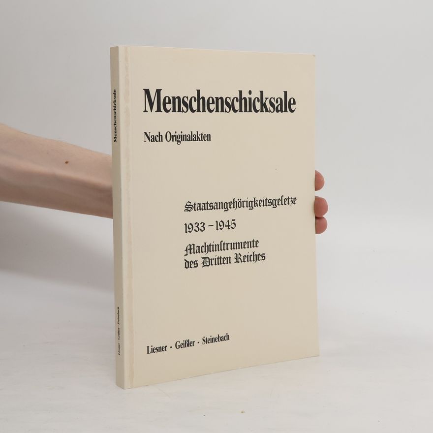 Petra Geißler Menschenschickale. Nach Originalakten