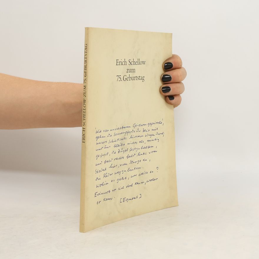 Autorenkollektiv Erich Schellow zum 75. Geburtstag