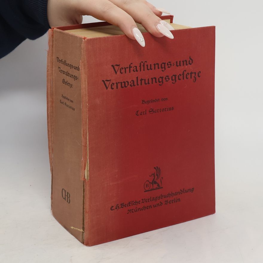 Carl Sartorius Verfassungs- und Verwaltungsgesetze