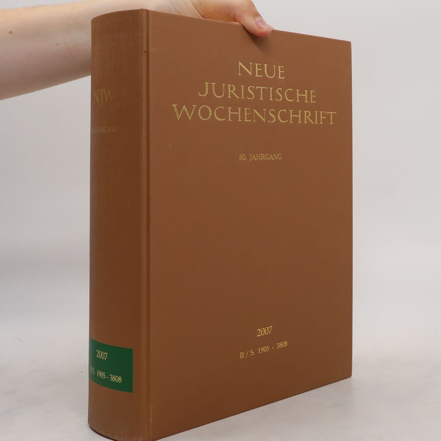 Autorenkollektiv Neue Juristische Wochenschrift. II/S 1905