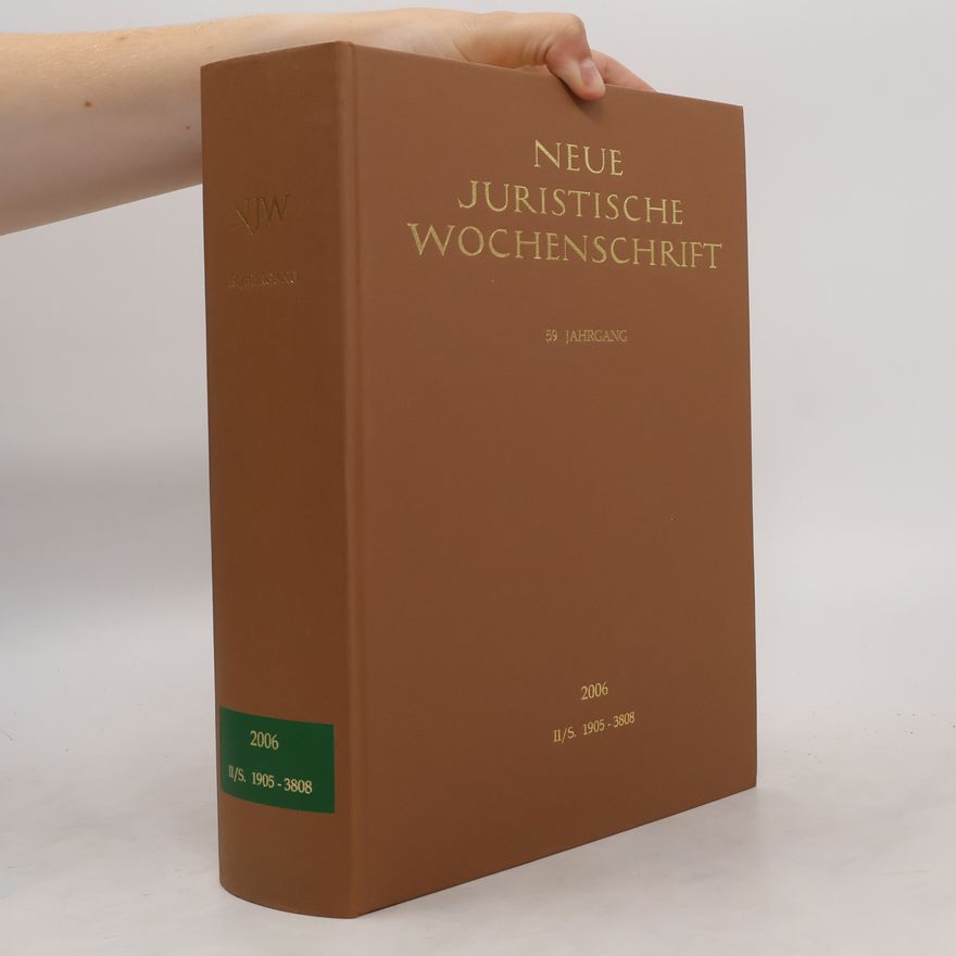 Autorenkollektiv Neue Juristische Wochenschrift II/S. 1905-3808