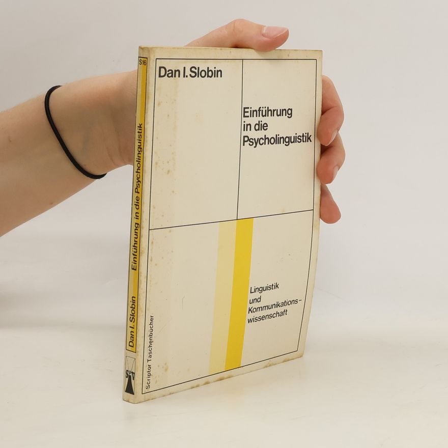 Dan Isaac Slobin Einführung in die Psycholinguistik