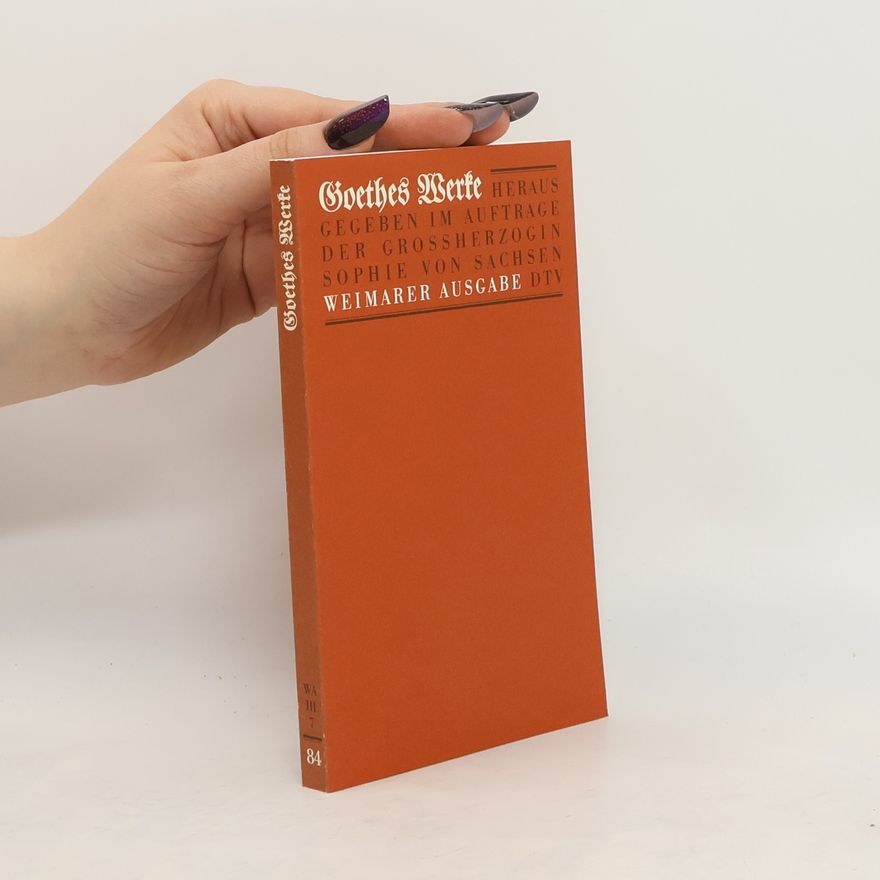 Johann Wolfgang von Goethe Goethes Werke 84