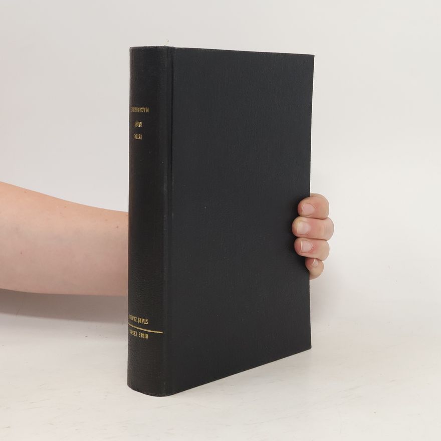 Jan Hejčl Bible česká (lidové vydání). Díl prvý, Knihy Starého zákona. Svazek III., Ester - Kniha Sirachovcova. Část prvá, Ester, Job a Kniha žalmů