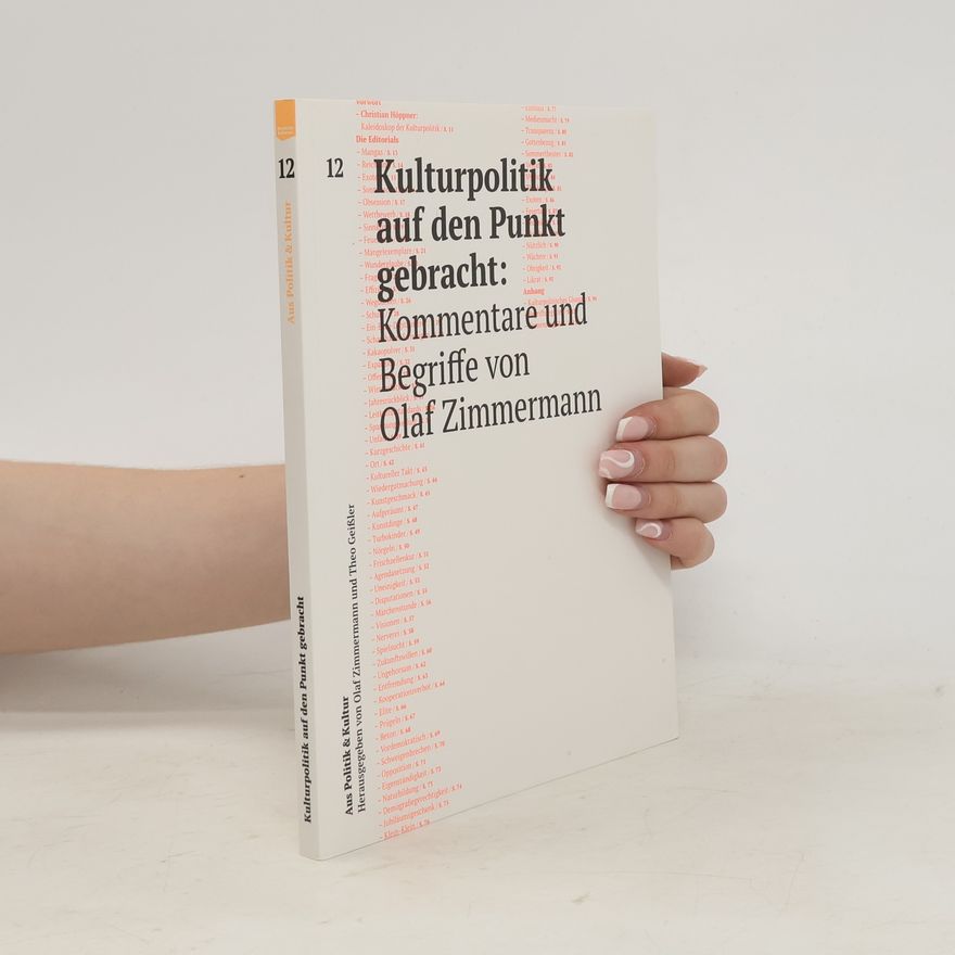Olaf Zimmermann Kulturpolitik auf den Punkt gebracht