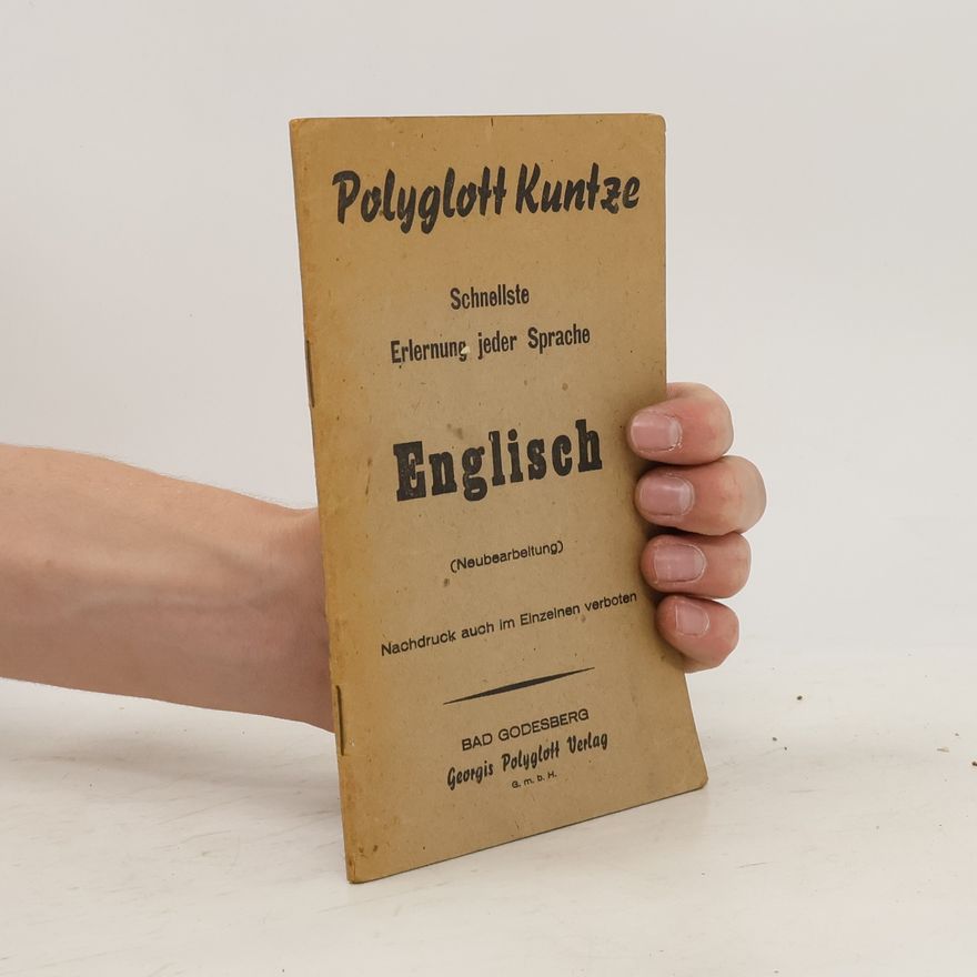 Various authors Polyglott Kuntze Schnellste Erlernung jeder Sprache Englisch
