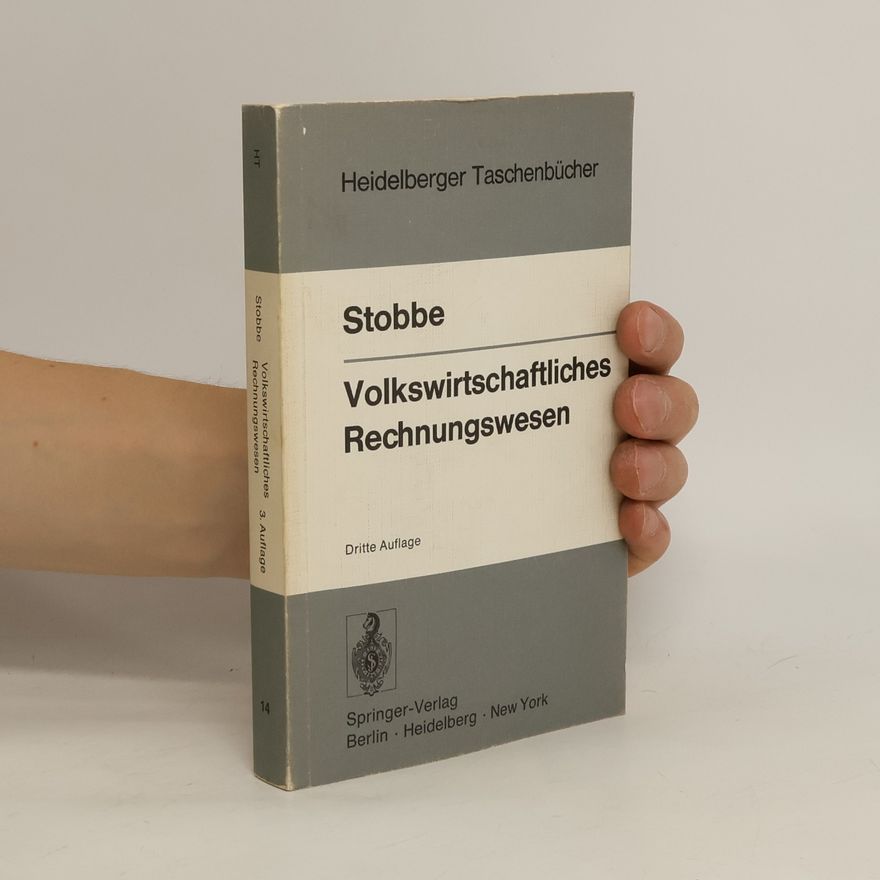 Alfred Stobbe Volkswirtschaftliches Rechnungswesen