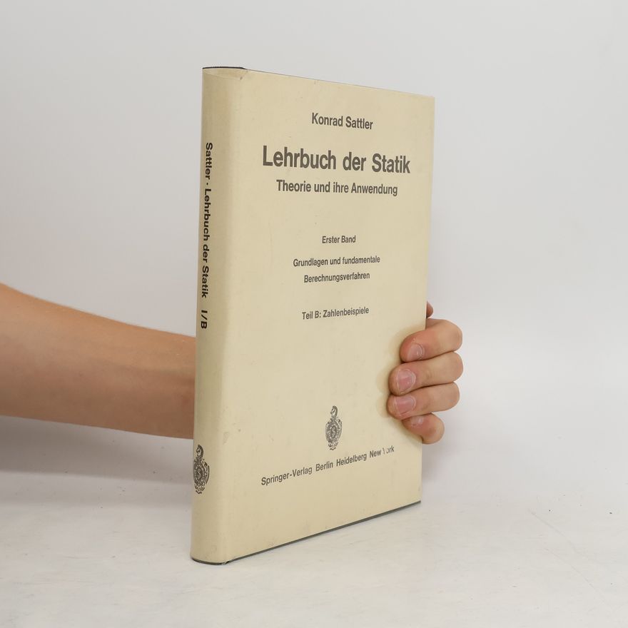 Konrad Sattler Lehrbuch der Statik I