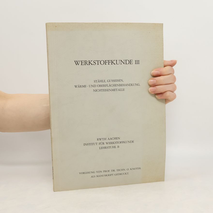 Various authors Werkstoffkunde III