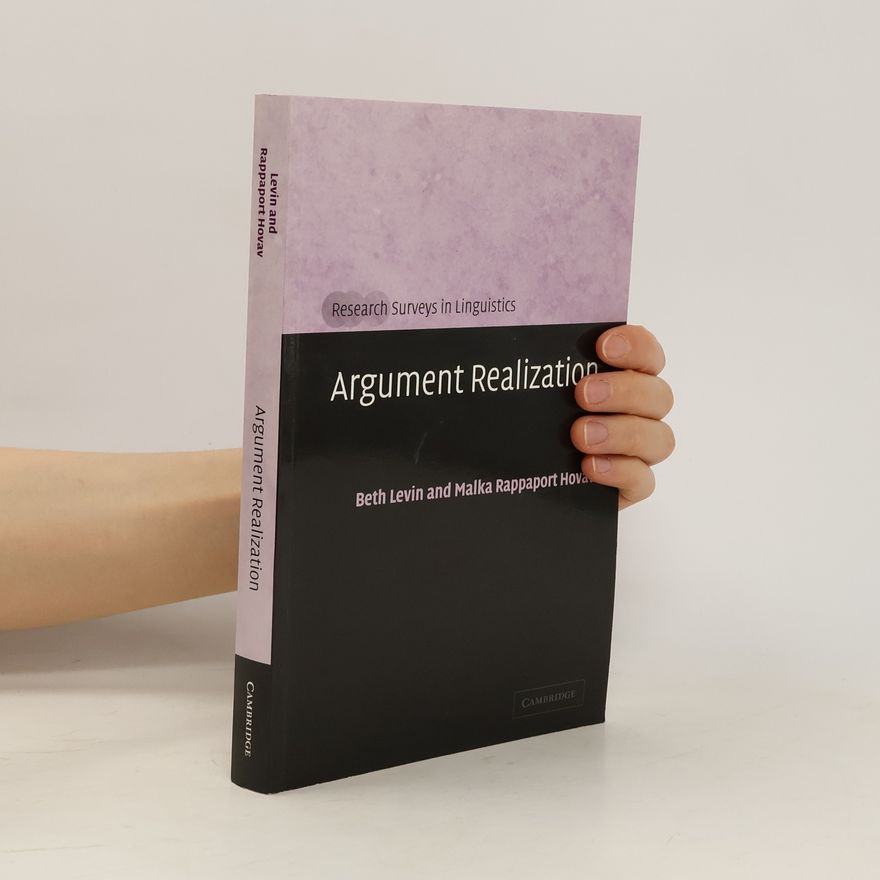 Malka Rappaport Hovav Argument Realization