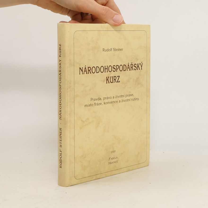 Rudolf Steiner Národohospodářský kurz