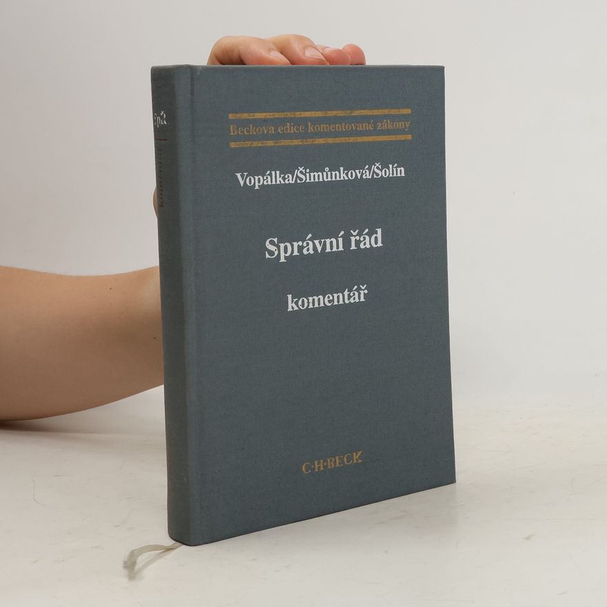 Miloslav Šolín Správní řád : komentář