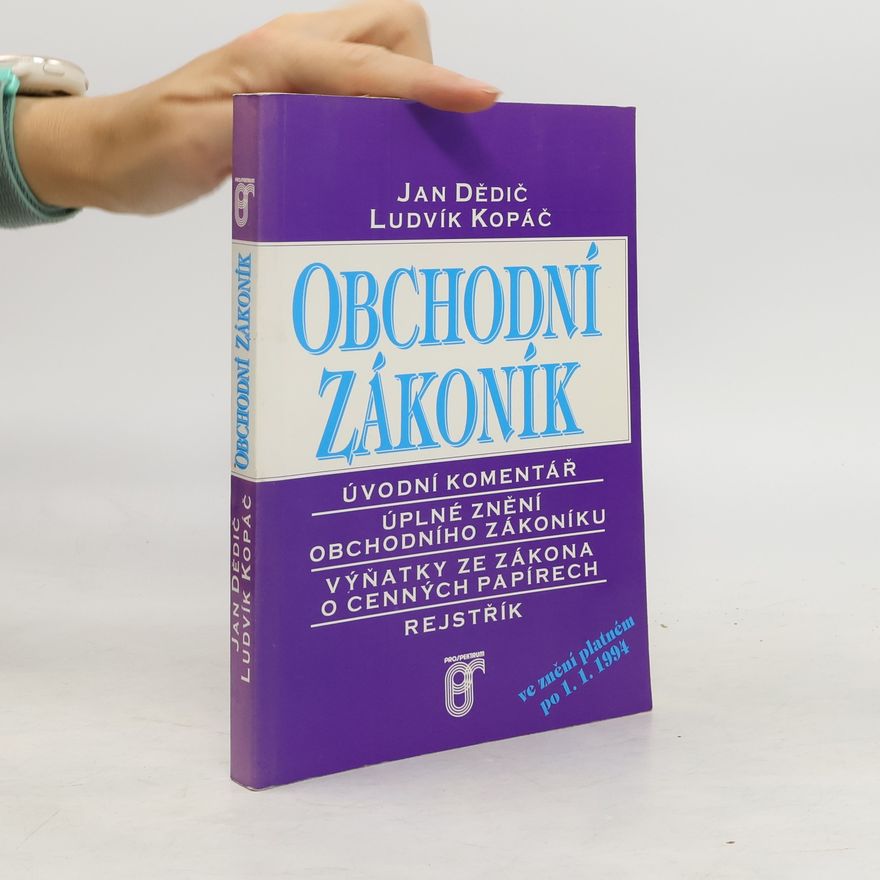 Ludvík Kopáč Obchodní zákoník po 1. 1. 1994