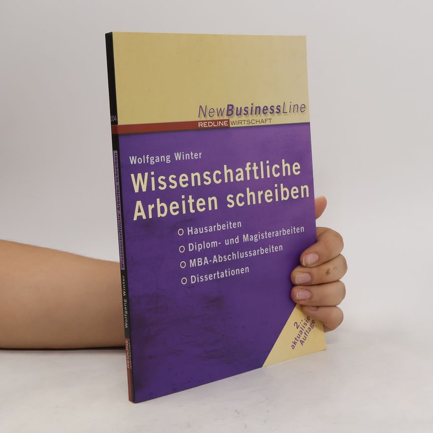 Wolfgang Winter Wissenschaftliche Arbeiten schreiben