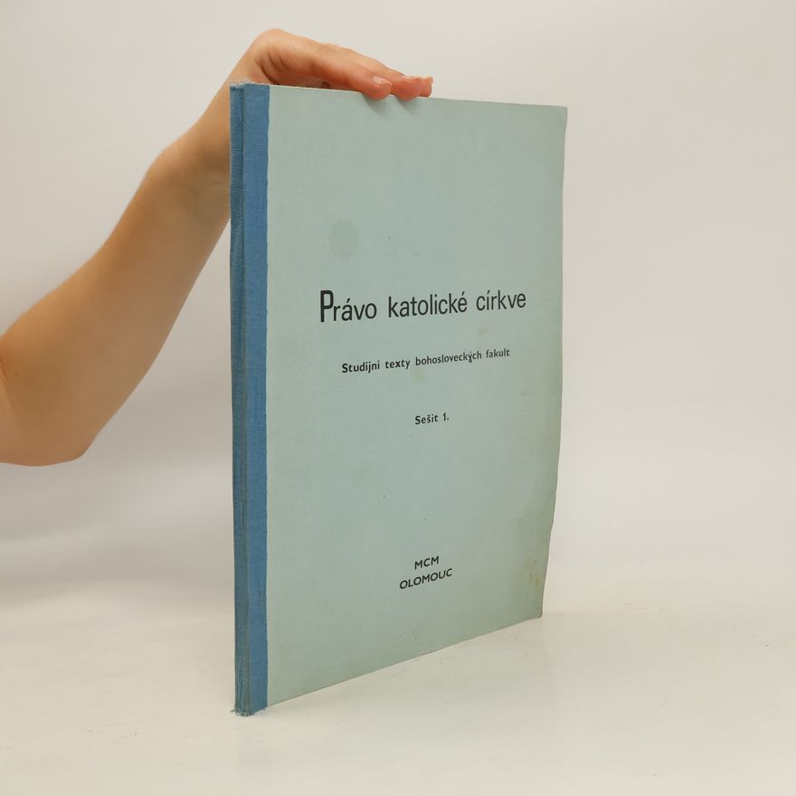Various authors Právo katolické církve sešit 1.