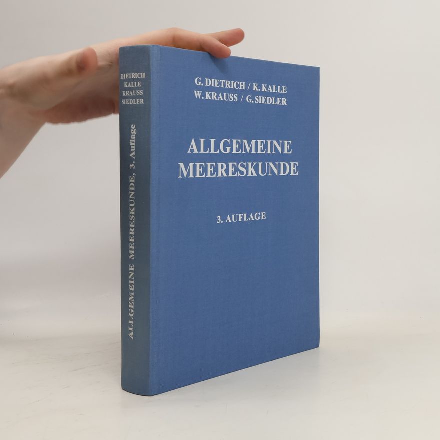 Günter Dietrich Allgemeine Meereskunde