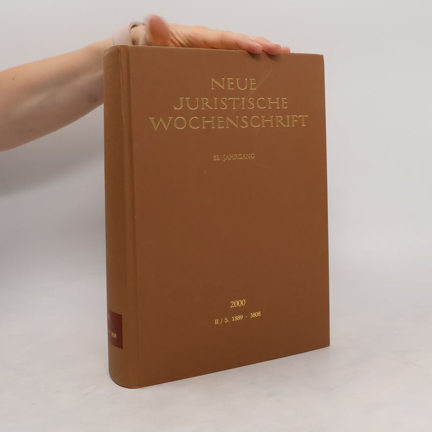 Kolektiv autorů Neue juristische Wochenschrift 2000. II/S. 1889 - 3808