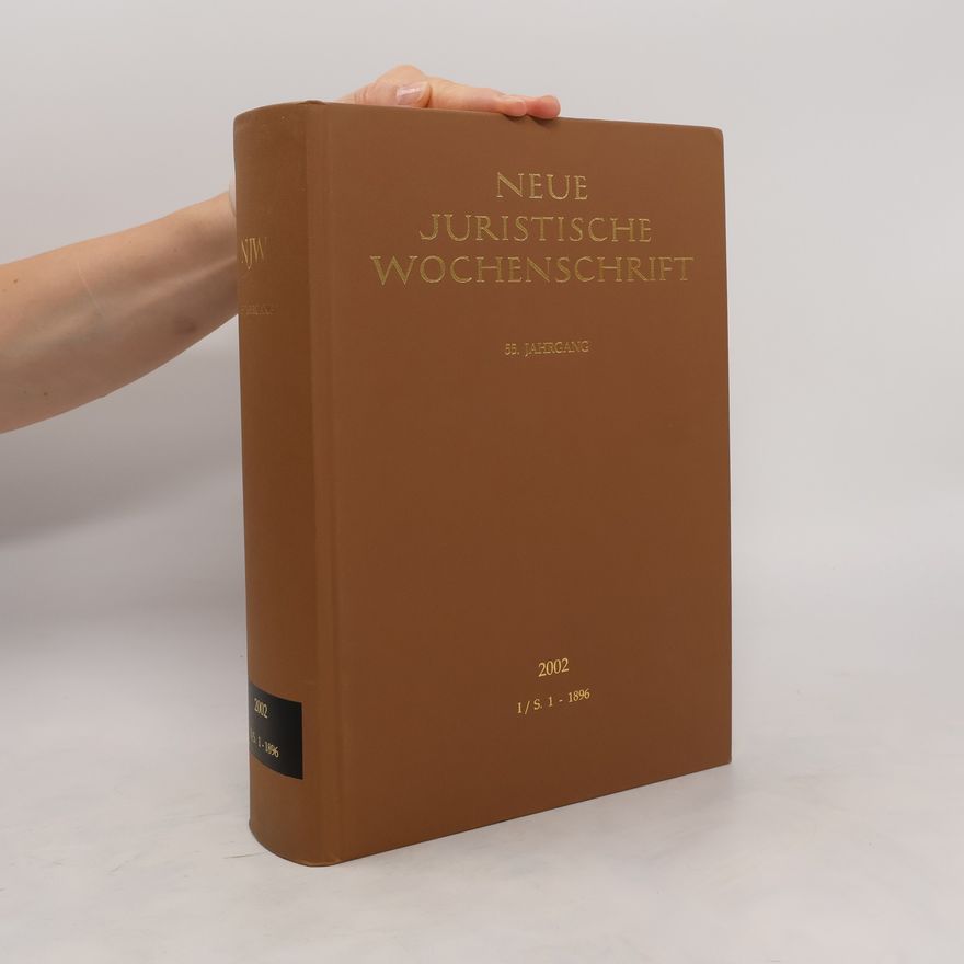 Autorenkollektiv Neue juristische Wochenschrift 2002 I/S.1-1896