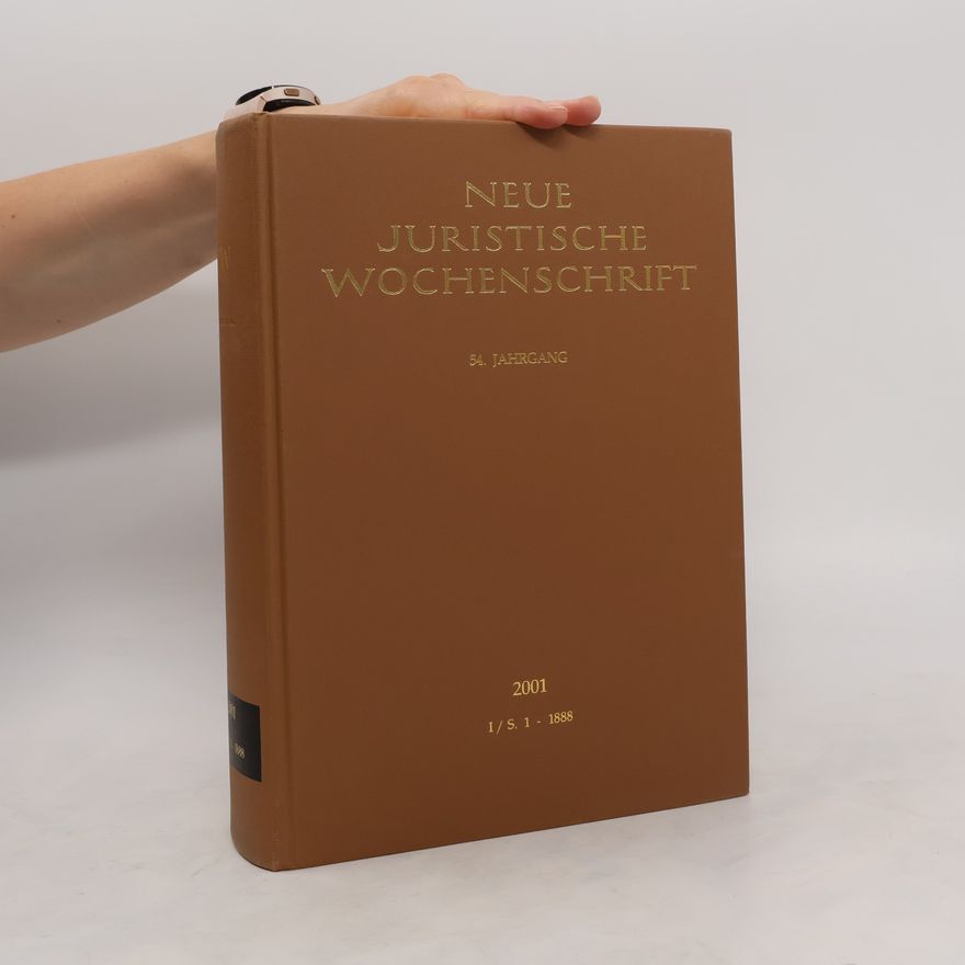 Autorenkollektiv Neue Juristische Wochenschrift 2001. I/S. 1 - 1888