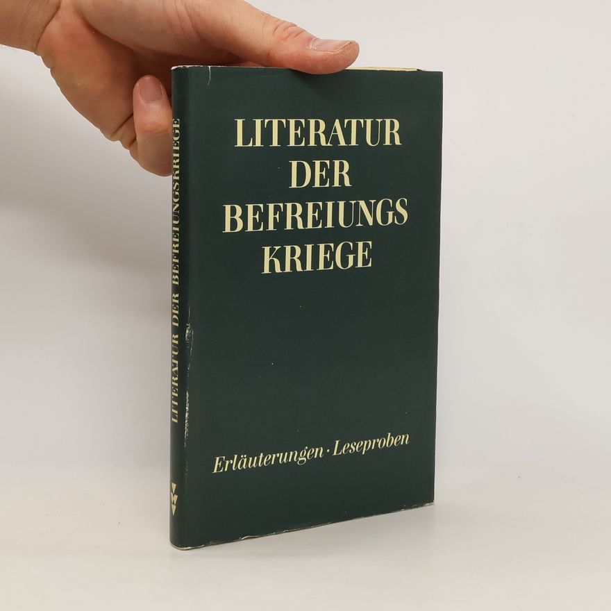 Kolektiv autorů Literatur der Befreiungskriege
