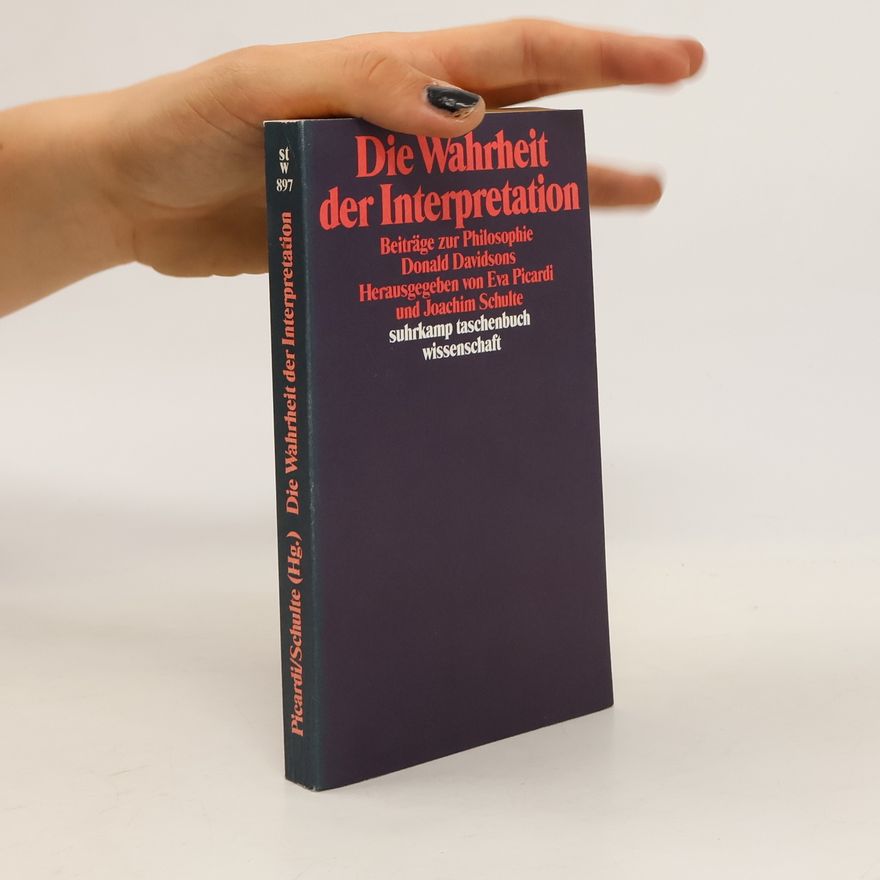 Eva Picardi Die Wahrheit der Interpretation