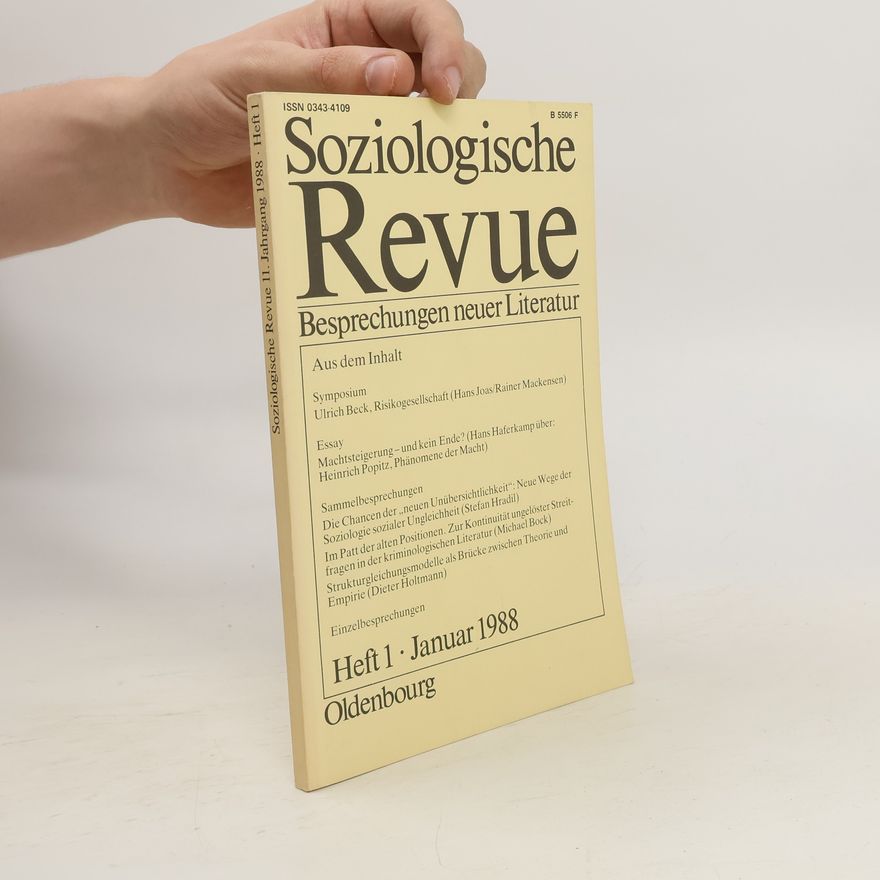 Autorenkollektiv Soziologische Revue : Besprechungen neuer Literatur. Heft 1