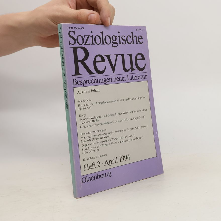 AA.VV. Soziologische Revue : Besprechungen neuer Literatur. Heft 2