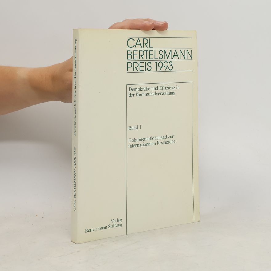 Autorenkollektiv Carl Bertelsmann Preis 1993. Band 1