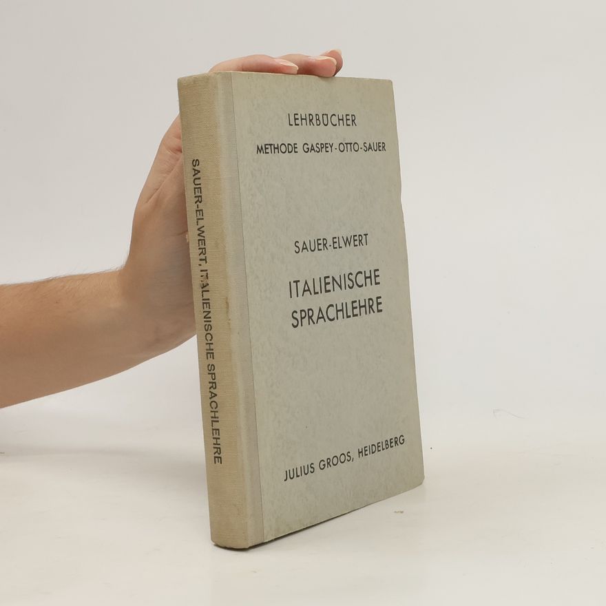 Carl Marquard Sauer Italienische Sprachlehre