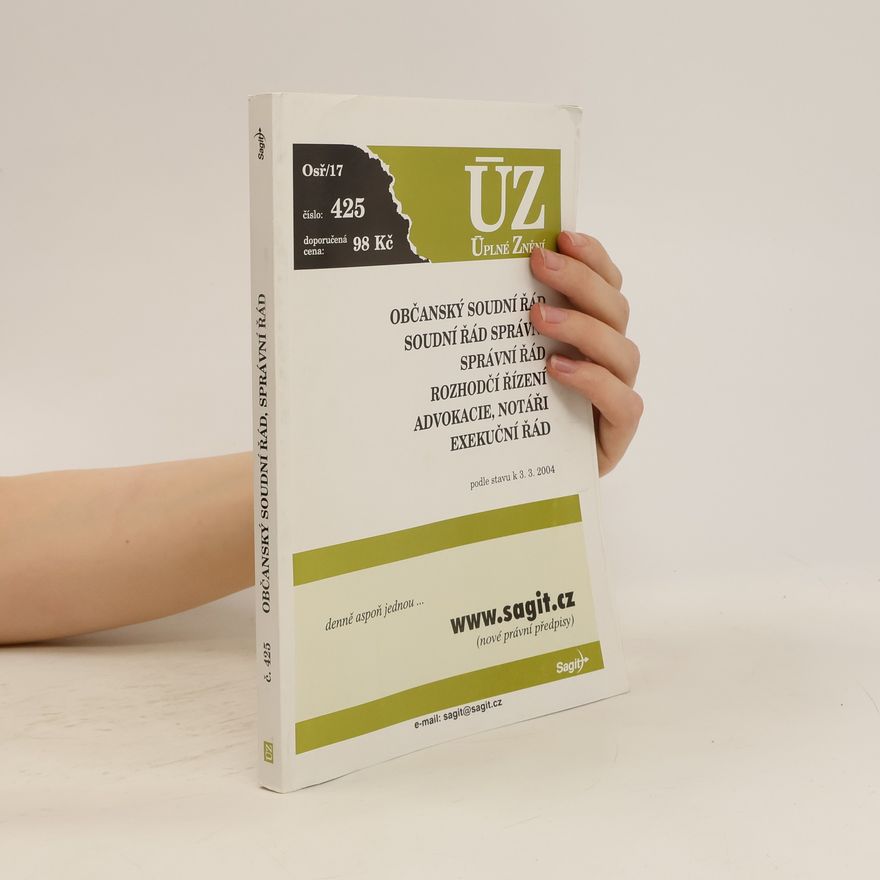 Kolektiv autorů ÚZ. Občanský soudní řád, správní řád