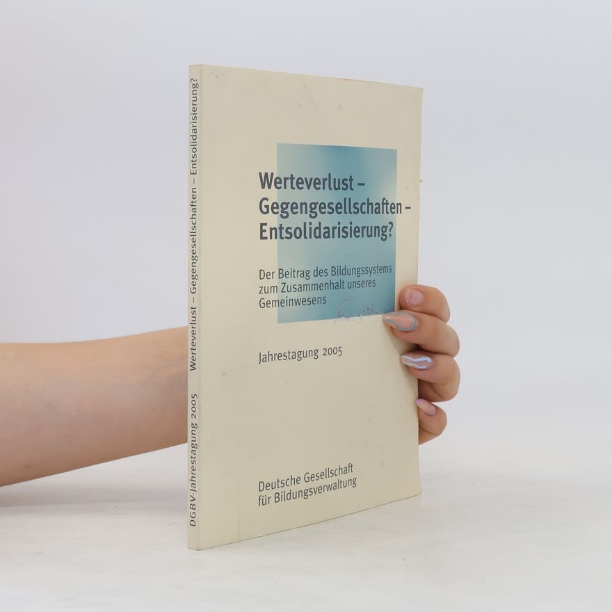 Sibylle Krüger "Werteverlust - Gegengesellschaften - Entsolidarisierung?"