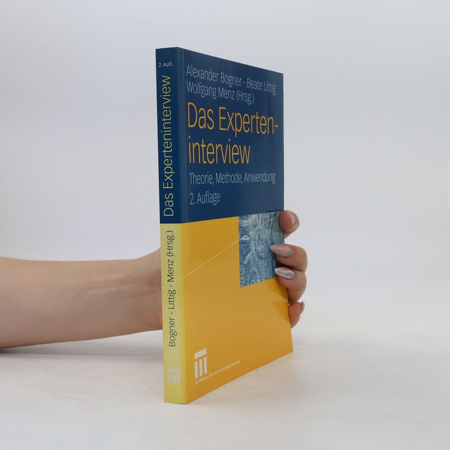 Alexander Bogner Das Experteninterview