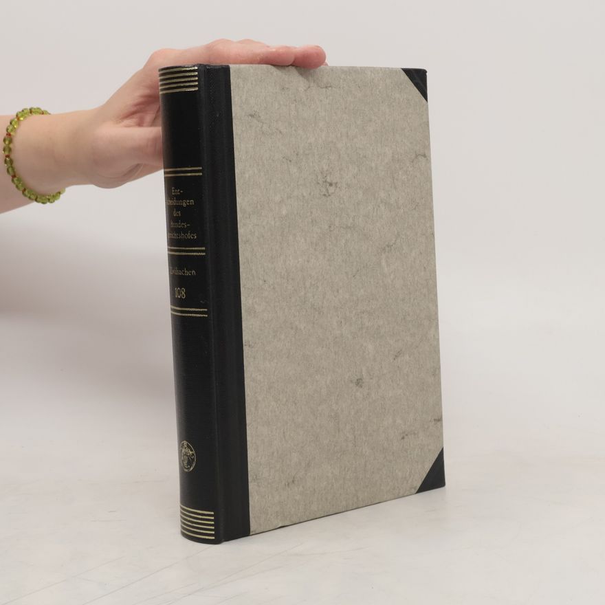 Autorenkollektiv Entscheidungen des Bundesgerichtshofes in Zivilsachen, BGHZ. Band 108