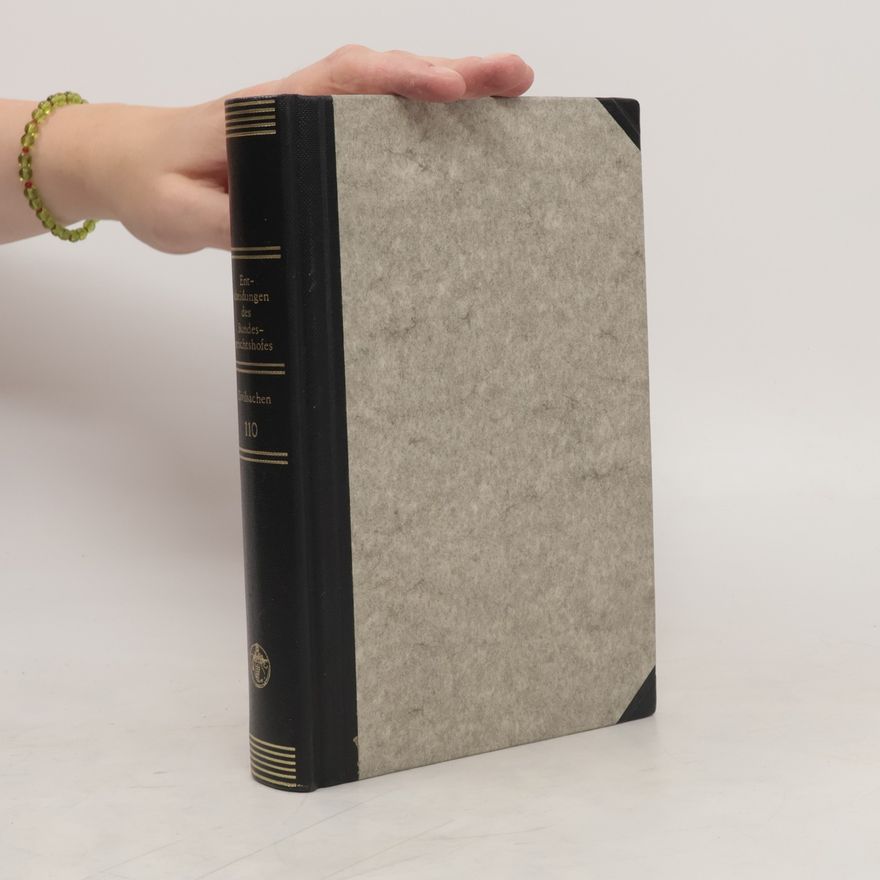 Autorenkollektiv Entscheidungen des Bundesgerichtshofes in Zivilsachen 110