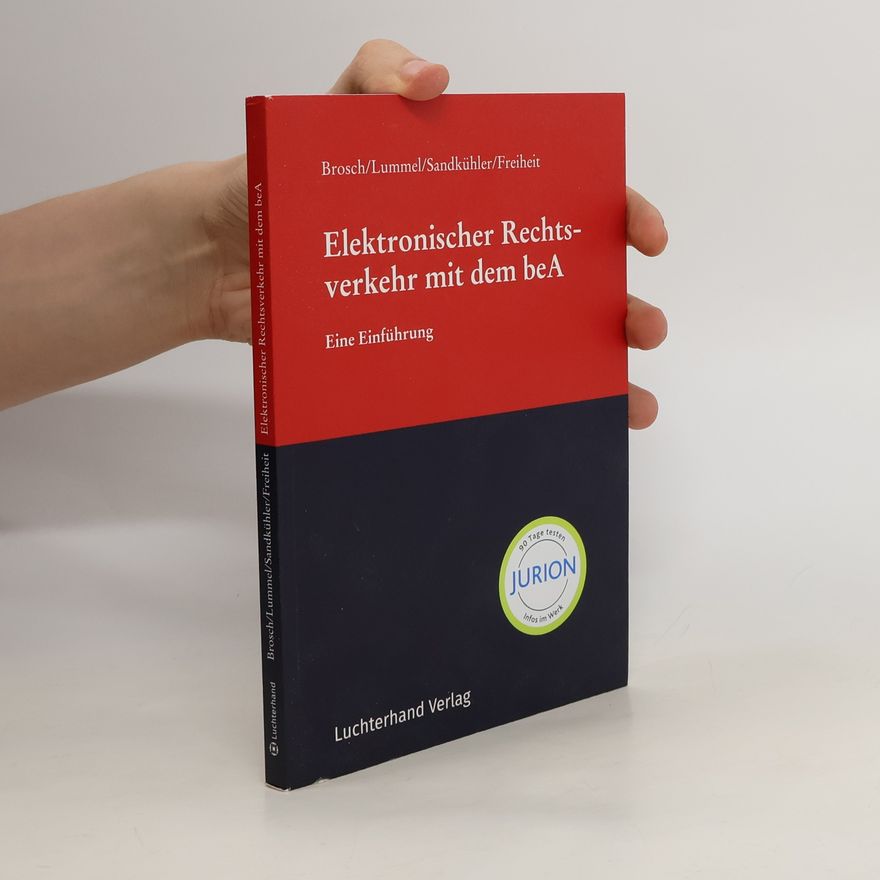 Christopher Brosch Elektronischer Rechtsverkehr mit dem beA