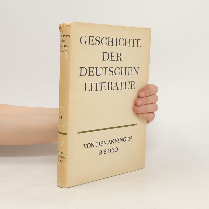 Various authors Geschichte der deutschen literatur. Von den Anfängen bis 1160