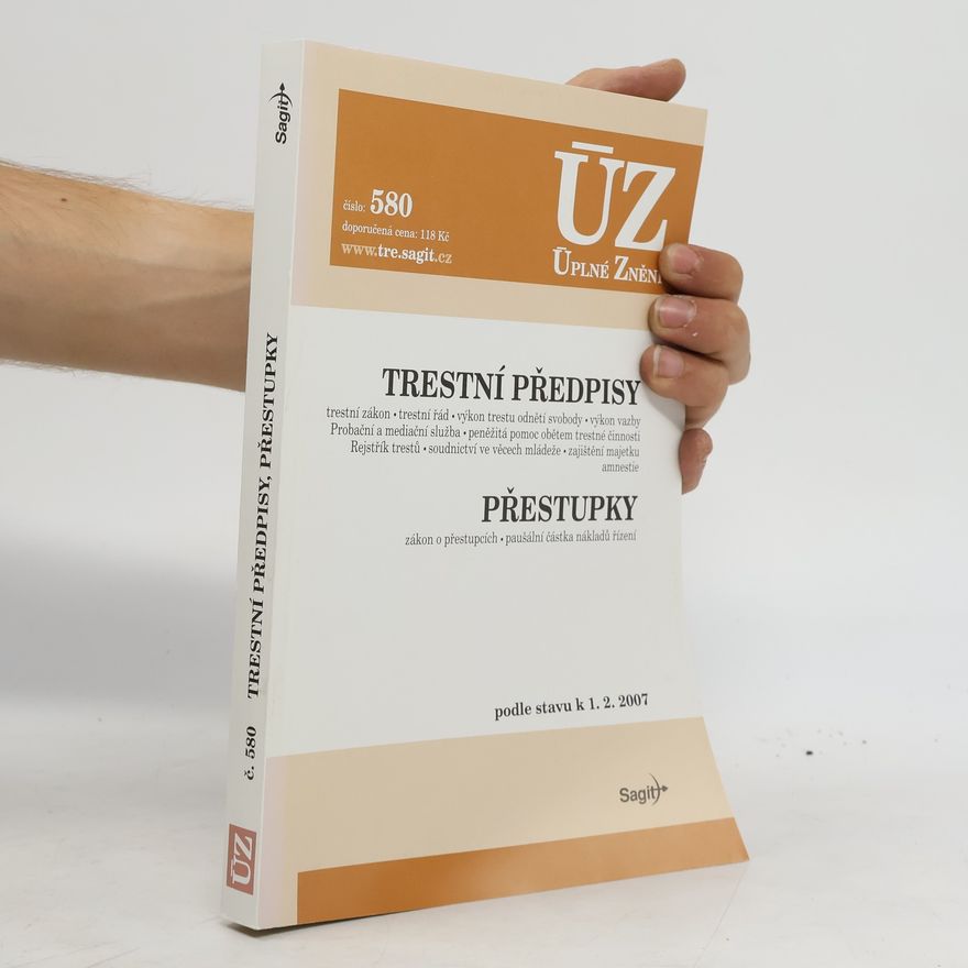 Kolektiv autorů ÚZ č. 580 - Trestní předpisy, Přestupky