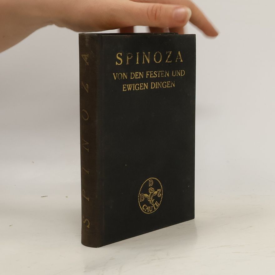 Carl Gebhardt Spinoza