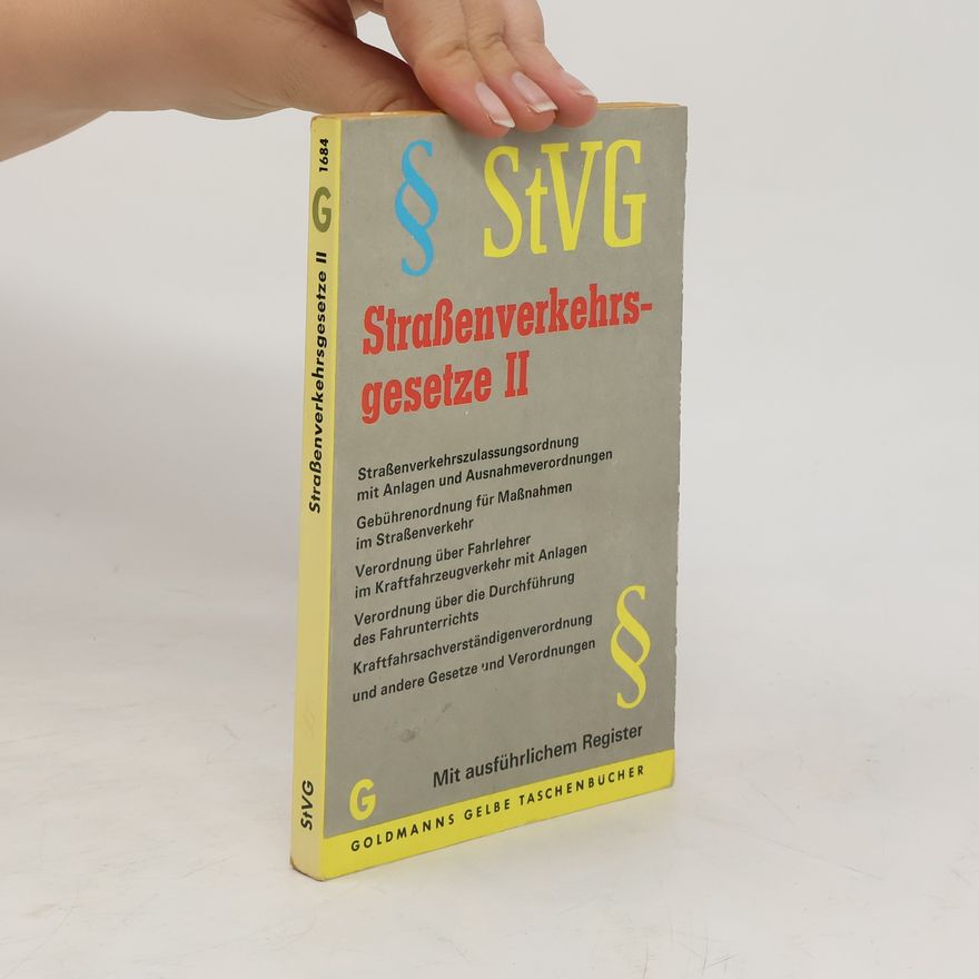 Autorenkollektiv Straßenverkehrsgesetze II