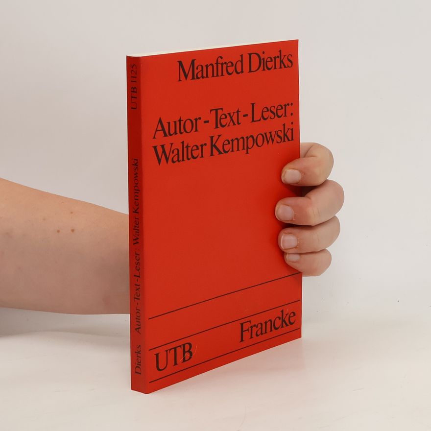Manfred Dierks Autor - Text - Leser: Walter Kempowski