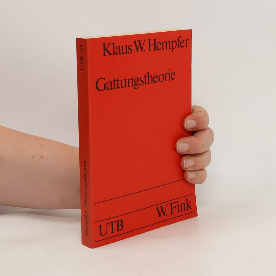 Klaus W. Hempfer Gattungstheorie
