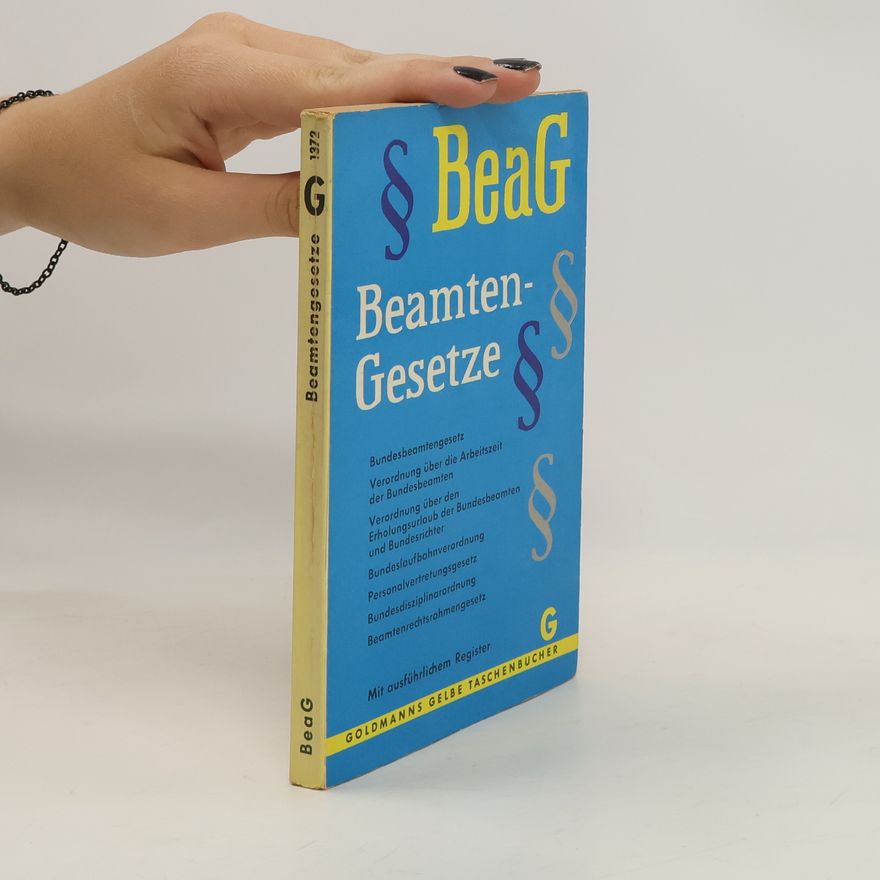 Autorenkollektiv BeaG. Beamtengesetze